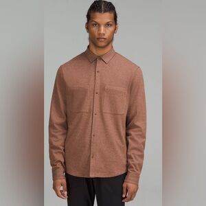 Lululemon soft knit over shirt is roasted brown